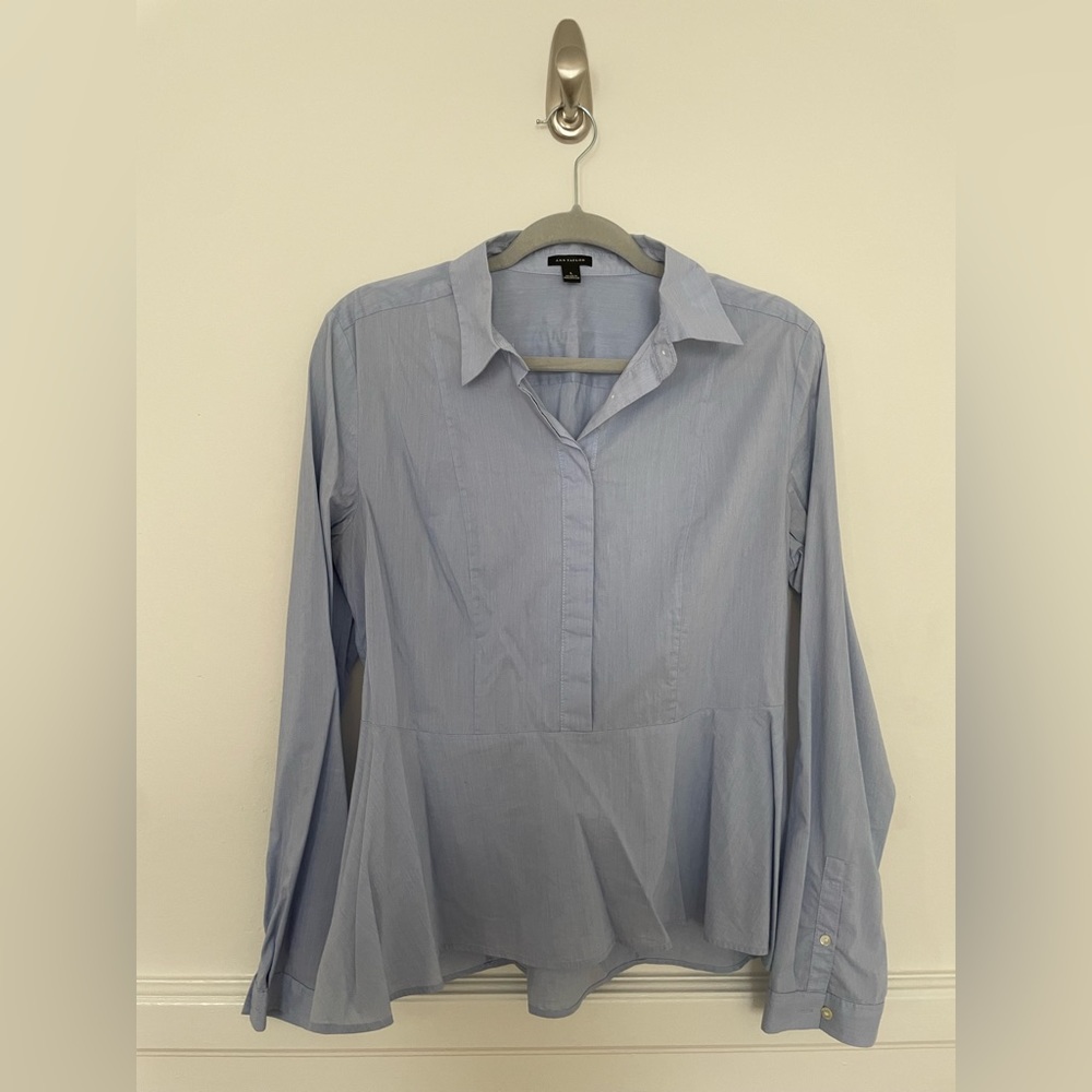 Light Blue Work Blouse